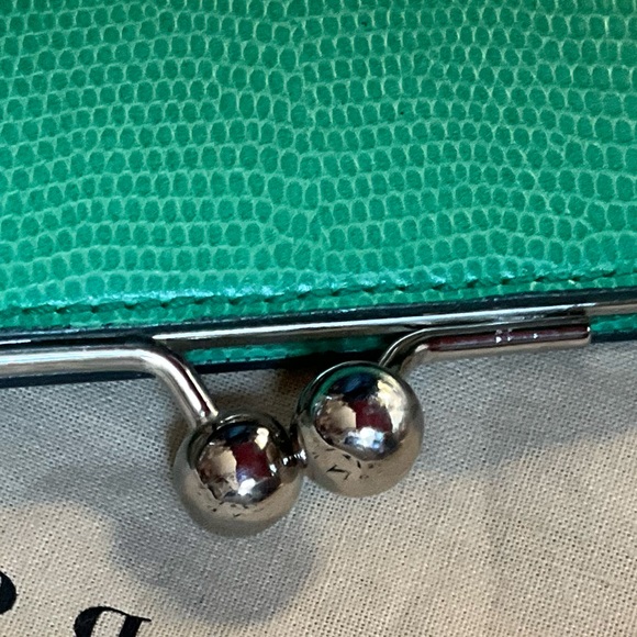 Burberry RARE Vintage Green and Silver Clutch/Wristlet - Picture 7 of 16